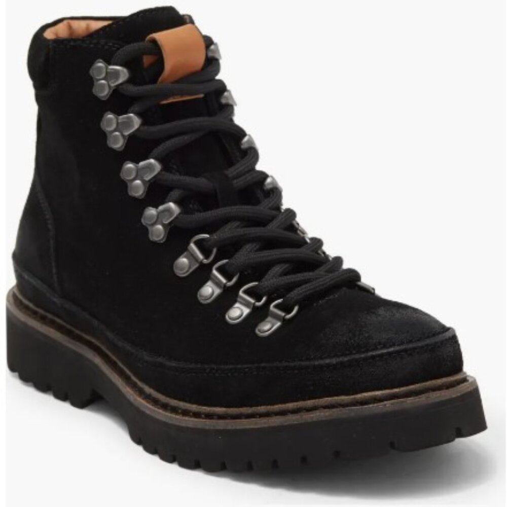 New Kenneth Cole Gentle Souls Men's Donovan Black Lug Hiker Boots Size 7